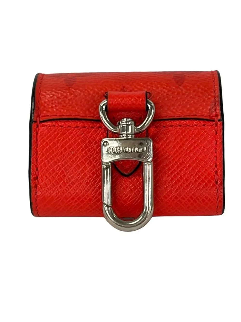 Louis Vuitton Pouch Taigarama Earphones Rouge Leather Cowhide
